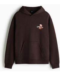 H&M - Bedruckter Hoodie in Relaxed Fit - Lyst