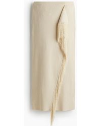 H&M - Rock mit Fransenbesatz - Lyst