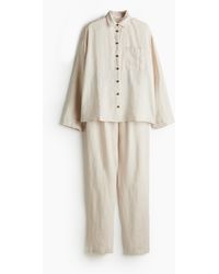H&M - Pyjama Van Gewassen Linnen - Lyst