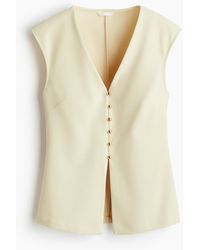 H&M - Weste aus Interlock-Jersey - Lyst