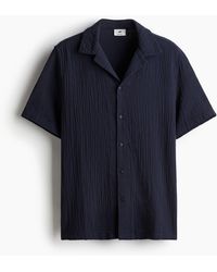 H&M - Freizeithemd aus Musselin Regular Fit - Lyst