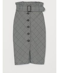 H&M Paperbag-Rock - Schwarz