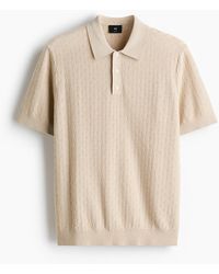 H&M - Structuurgebreid Poloshirt - Lyst
