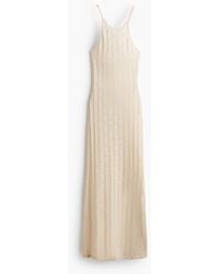 H&M - Kleid im Häkellook mit tiefem Rückenausschnitt - Lyst