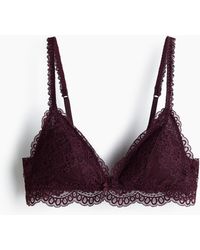 H&M - Wattierter Soft-BH mit Spitze - Lyst