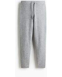 H&M - Fijngebreide joggers - Lyst