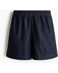H&M - Denim Pull-on Short - Lyst