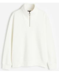 H&M - Sweatshirt mit Zipper in Regular Fit - Lyst