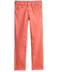 H&M Slim Regular Ankle Jeans - Orange