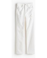H&M - Slim Straight High Jeans - Lyst