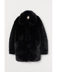 H&M Faux Fur Jacket - Black