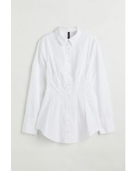 H&M Taillierte Bluse - Weiß