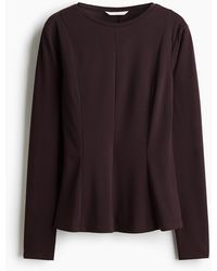 H&M - Peplumtop - Lyst
