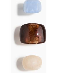 H&M - 3er-Pack Chunky Ringe - Lyst