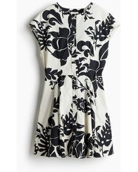 H&M - Durchgeknöpftes Baumwollkleid - Lyst