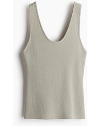 H&M - Gebreide Singlet - Lyst