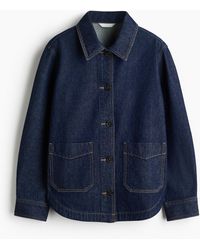 H&M - Shacket aus Denim - Lyst