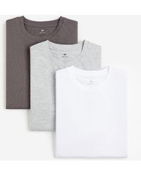 H&M - Lot de 3 T-shirts Regular Fit - Lyst