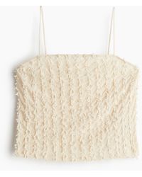 H&M - Top Frangé À Bretelles Fines - Lyst