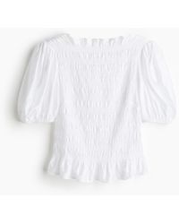 H&M - Blouse Smockée - Lyst