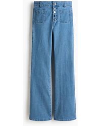 H&M - Flared Leg High Waist Jeans - Lyst