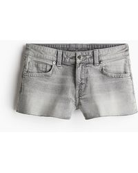 H&M - Mini short en denim - Lyst