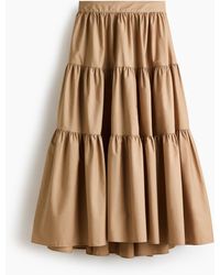 H&M - Tiered Maxi Skirt - Lyst
