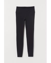 H&M Sports Tights High Waist - Black