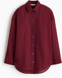 H&M - Oversized Crinkleblouse - Lyst