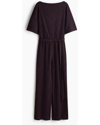 H&M - Jumpsuit Van Structuurtricot - Lyst