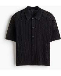 H&M - Ajourgebreid Overhemd - Lyst