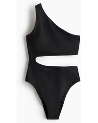 H&M - One-shoulderbadpak Met Padded Cups - Lyst