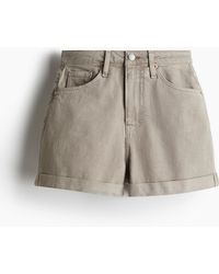 H&M - Short En Denim Mom Ultra High - Lyst