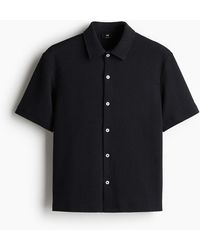 H&M - Kurzarmhemd aus Jersey in Regular Fit - Lyst
