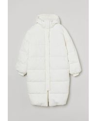 H&M Doudoune à capuche - Blanc