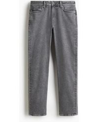 H&M - Straight Regular Jeans - Lyst