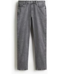 H&M - Straight Regular Jeans - Lyst