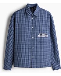 H&M - Overhemd Van Katoenen Popeline - Lyst