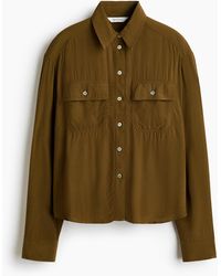 H&M - Overhemdblouse Van Viscose - Lyst