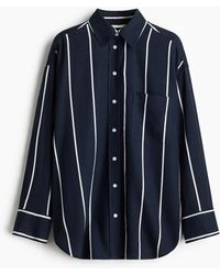 H&M - Chemise oversize en lin mélangé - Lyst