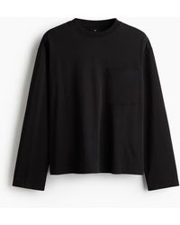 H&M - Langarmshirt aus Jersey in Loose Fit - Lyst
