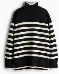H&M - Pull col roulé oversize - Lyst