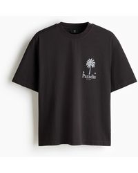 H&M - Bedrucktes T-Shirt aus Baumwolle in Relaxed Fit - Lyst