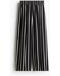 H&M - Cropped Pull-on Broek - Lyst