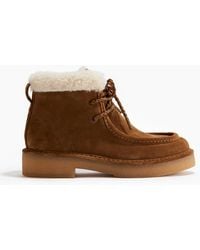 H&M - Veloursleder-Schnürboots mit Warmfutter - Lyst
