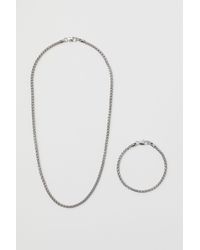 H&M Bracelet,necklace - Metallic