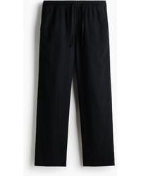 H&M - Hose aus Leinenmix in Relaxed Fit - Lyst