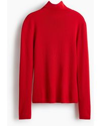 H&M - Fijngebreide Top Met Turtleneck - Lyst