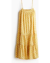 H&M - Maxikleid mit Bindeträgern - Lyst