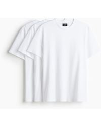H&M - 3er-Pack T-Shirts in Regular Fit - Lyst